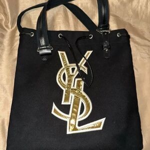Brand new Yves  Saint Laurent Black and Gold Tote Bag gwp item